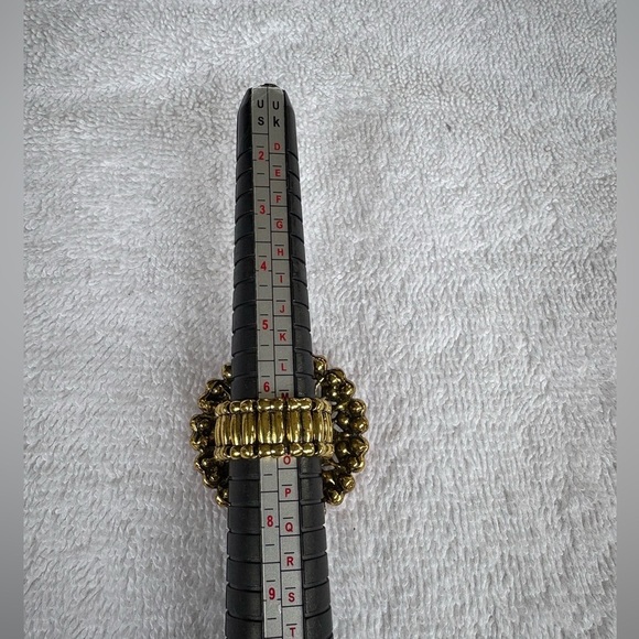 Heidi Daus Style Bohemian Chic Coral & Turquoise Statement Ring - Picture 12 of 15